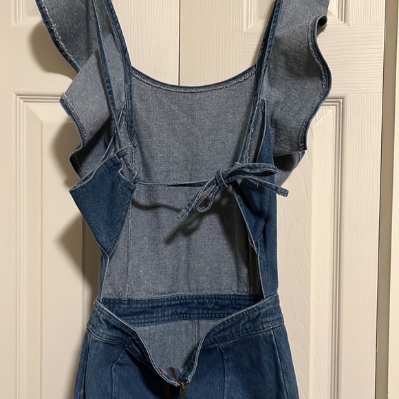 NWT! Sugar+Lips denim halter jumpsuit - Picture 3 of 8